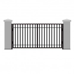 Ворота распашные решетчатые 3250х2250 мм  