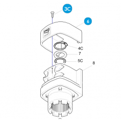 CAME Крышка верхняя редуктора FLEX 119RID149